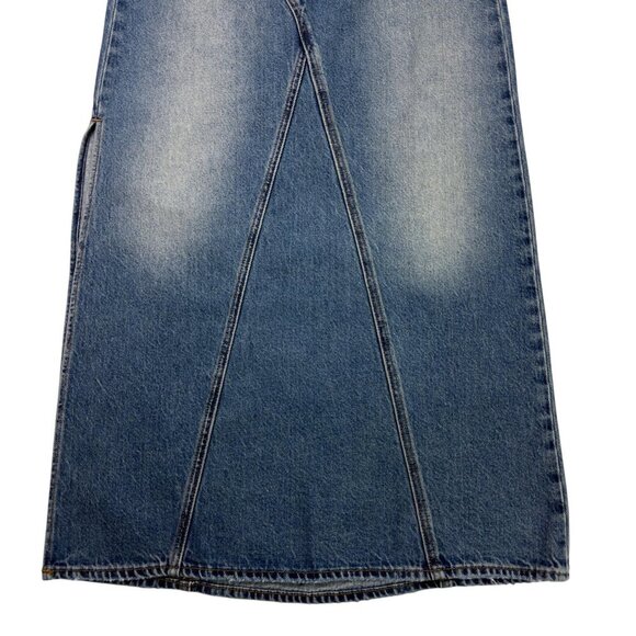 Levi’s Premium Iconic Long Denim Maxi Skirt Blue Women’s 24 / 00 / XXS NWT - Picture 5 of 15